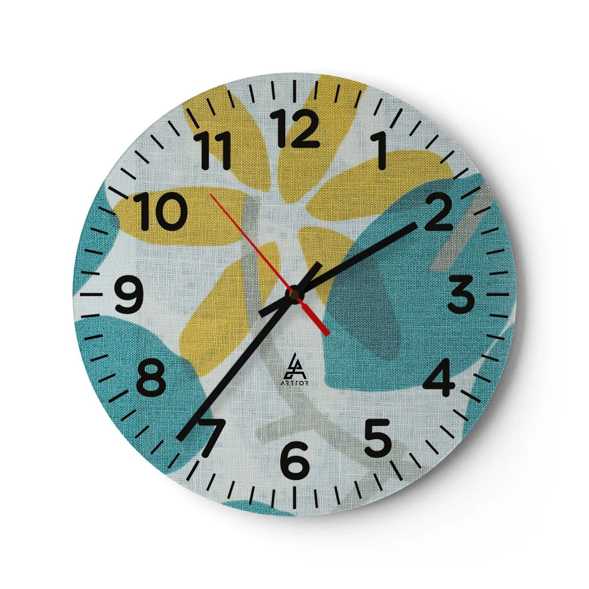 Horloge murale - Pendule murale - Wśród lazurowych liści - 40x40 cm