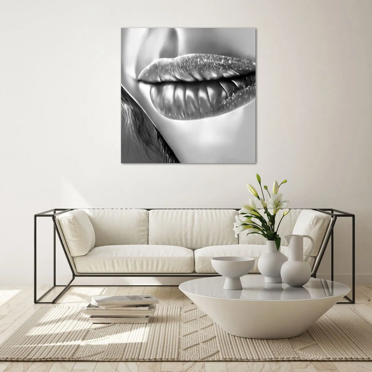 Impression sur verre - Image sur verre - Je sais à quoi tu penses… - 50x50 cm