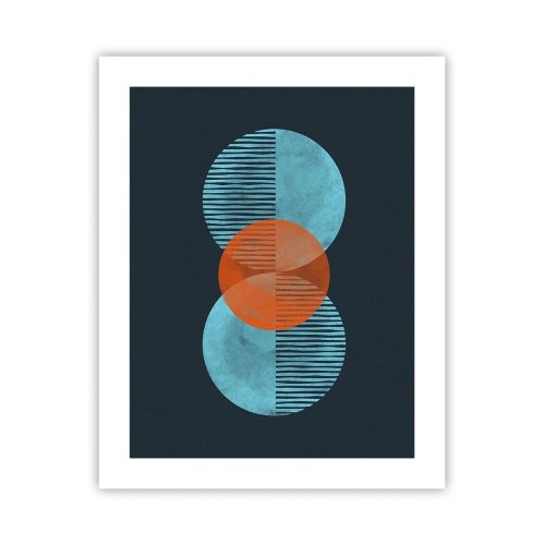 Affiche - Poster - Composition symétrique - 40x50 cm