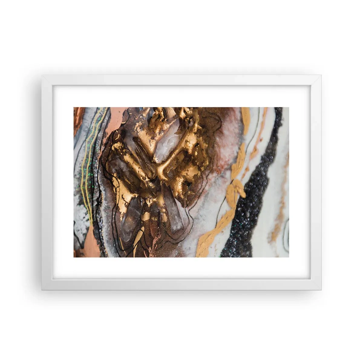 Affiche dans un cadre blanc - Poster - Élément de la terre - 40x30 cm