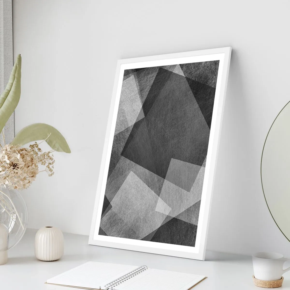 Affiche dans un cadre blanc - Poster - Le symbole éternel de durabilité et d'ordre - 70x100 cm