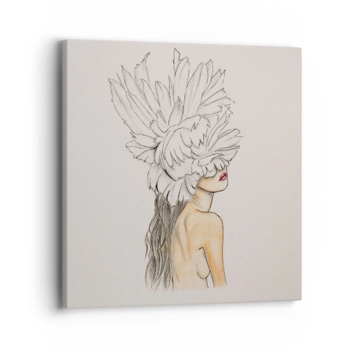Impression sur toile - Image sur toile - Beauté couronnée - 40x40 cm