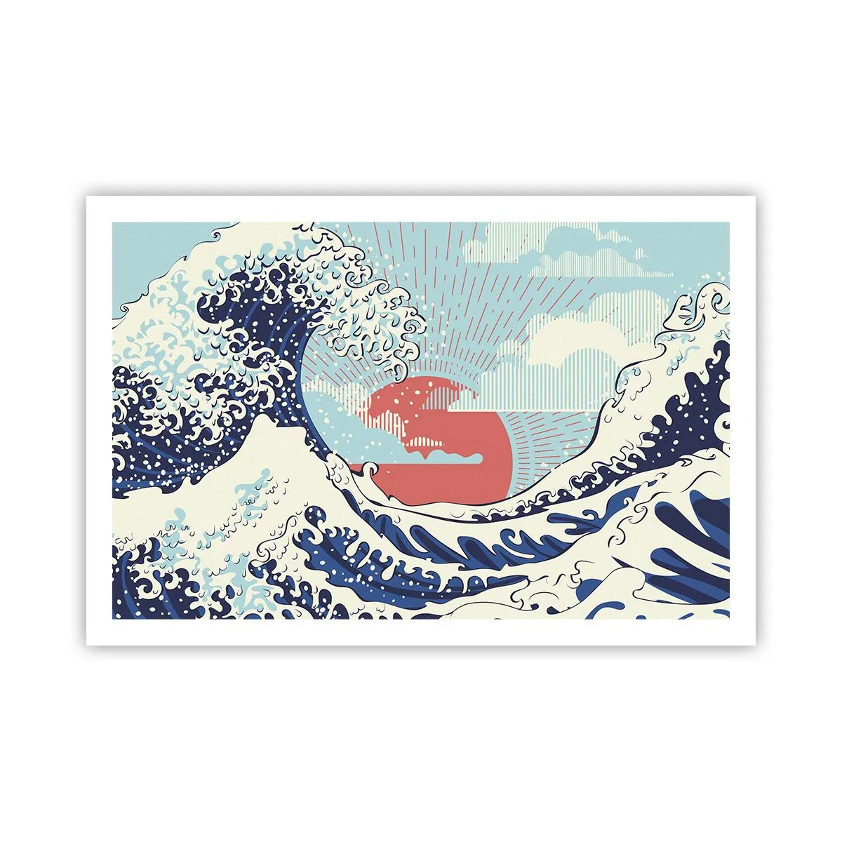 Affiche - Poster - D'une inspiration japonnaise - 91x61 cm