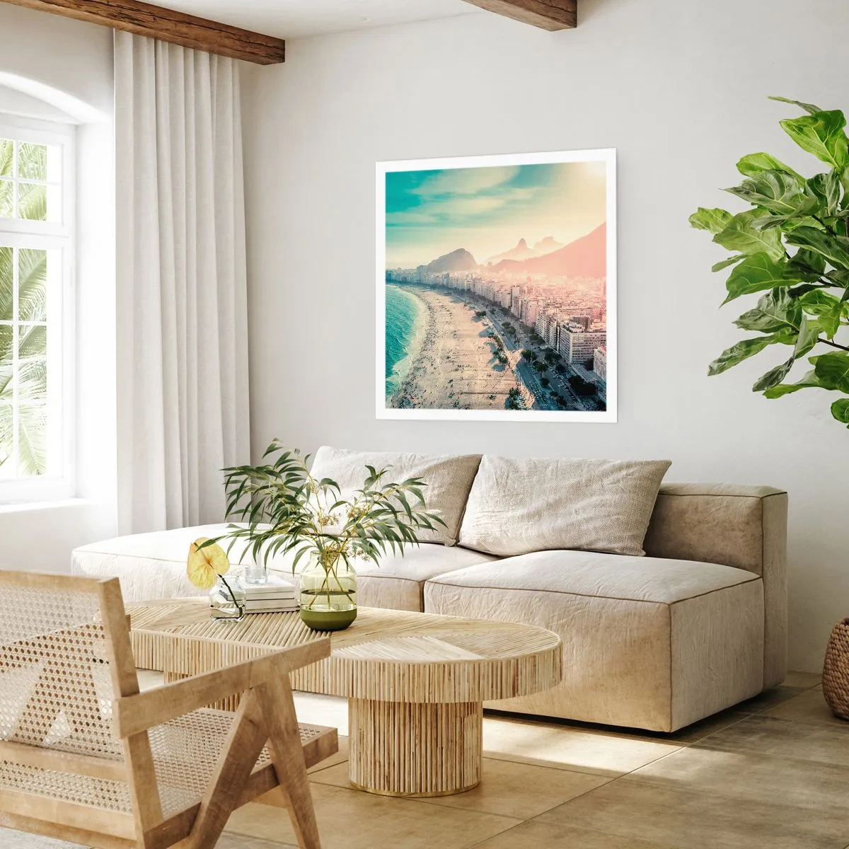 Affiche - Poster - Vacances éternelles à Rio - 40x40 cm