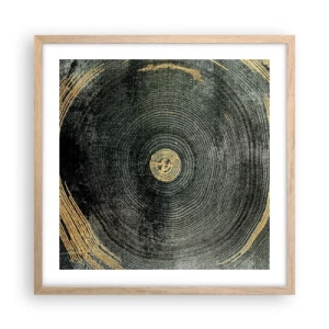 Affiche dans un chêne clair - Poster - Changement et persistance - 50x50 cm