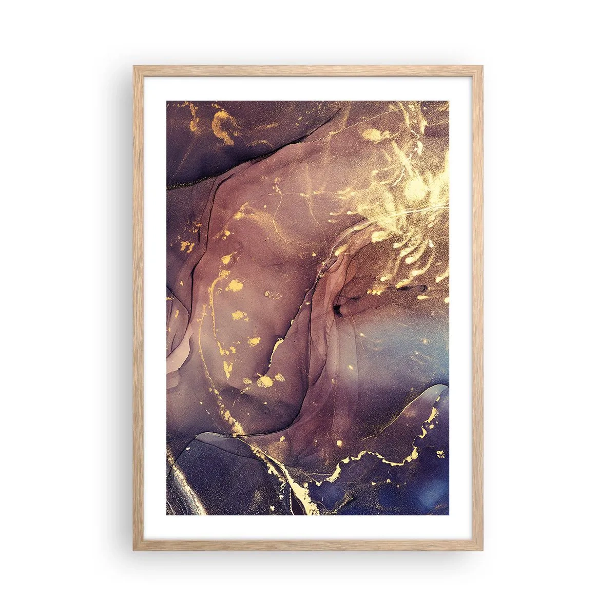 Affiche dans un chêne clair - Poster - Matière et esprit - 50x70 cm