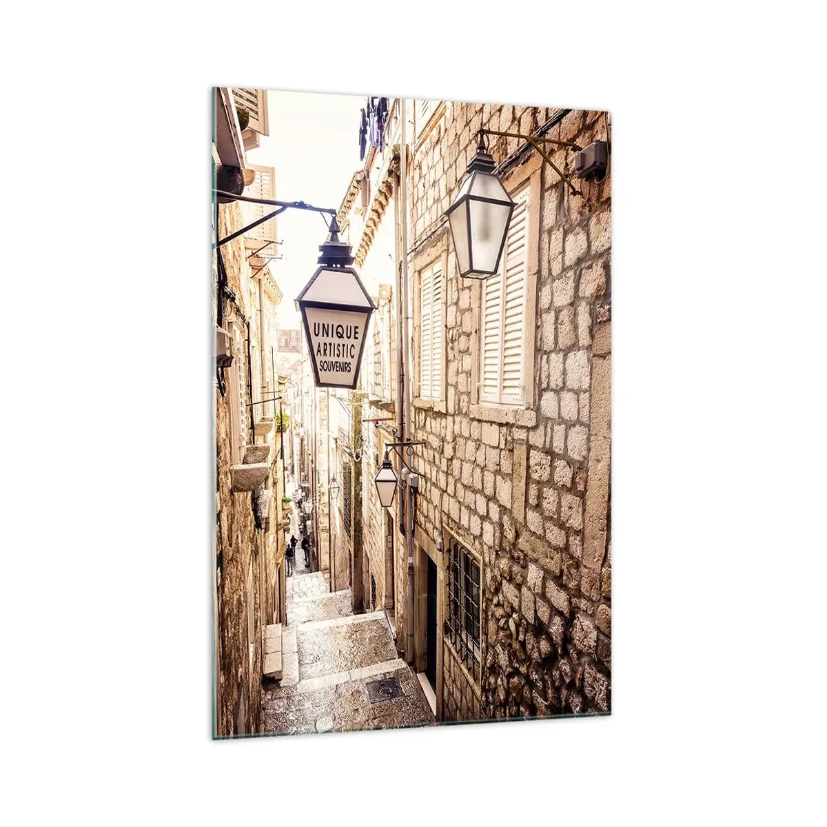Impression sur verre - Image sur verre - Une charmante ruelle - 70x100 cm
