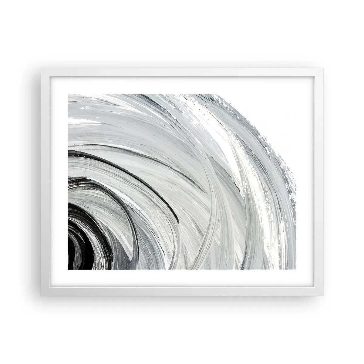 Affiche dans un cadre blanc - Poster - Composition orbitale - 50x40 cm