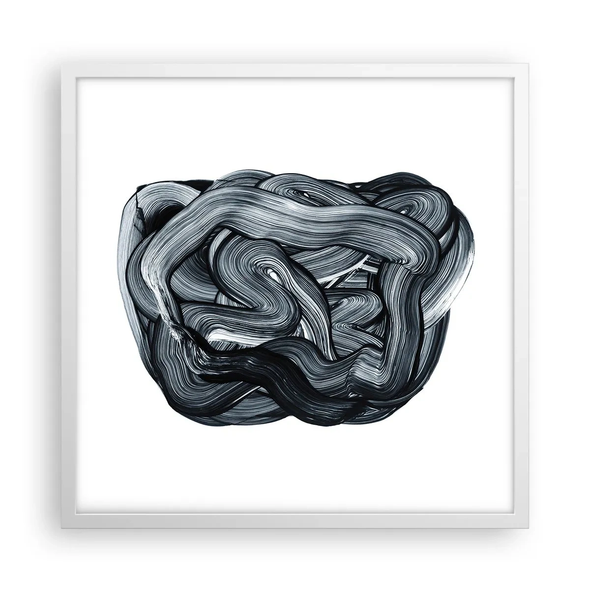 Affiche dans un cadre blanc - Poster - Ce n'est pas si simple - 50x50 cm