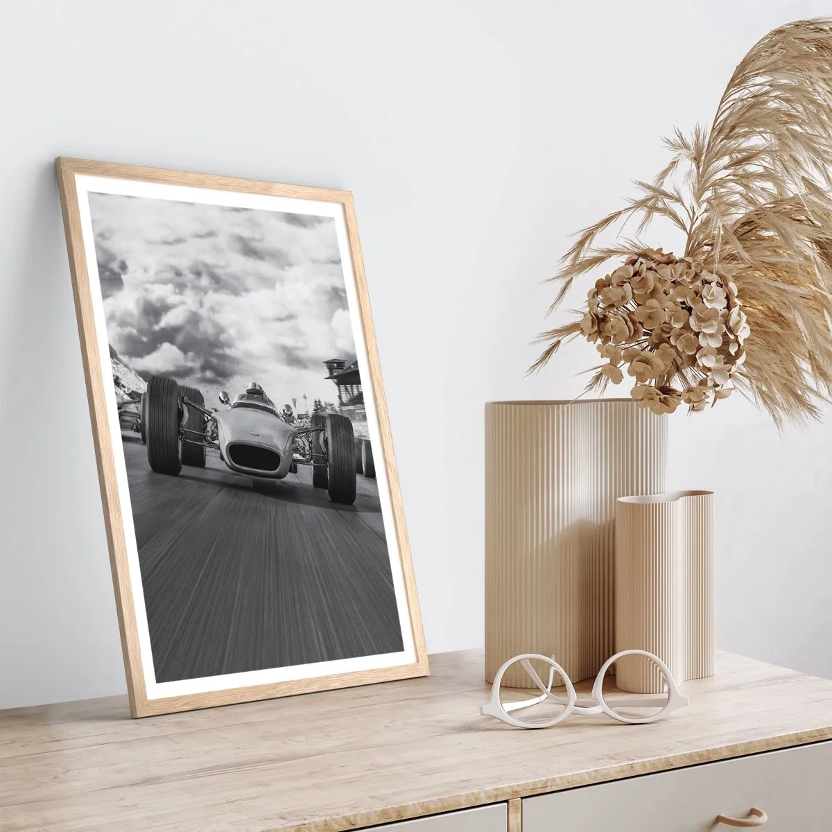 Affiche dans un chêne clair - Poster - Puissance! - 61x91 cm