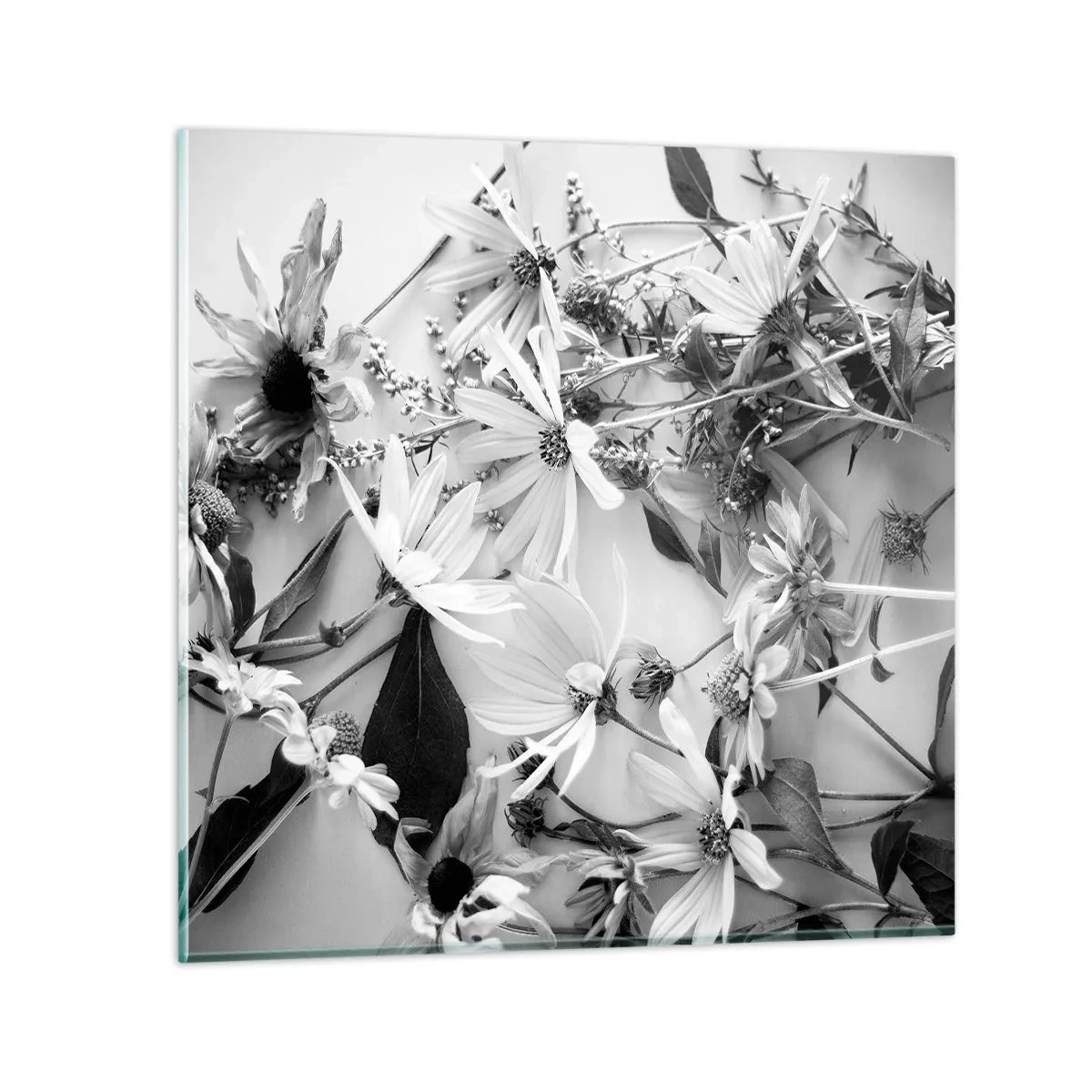 Impression sur verre - Image sur verre - Non-un bouquet de fleurs - 60x60 cm