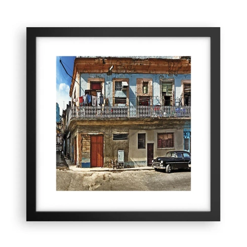 Affiche dans un cadre noir - Poster - Climat hawaïen - 30x30 cm