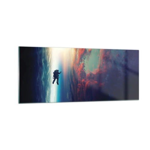 Impression sur verre - Image sur verre - Affronter l'univers - 100x40 cm