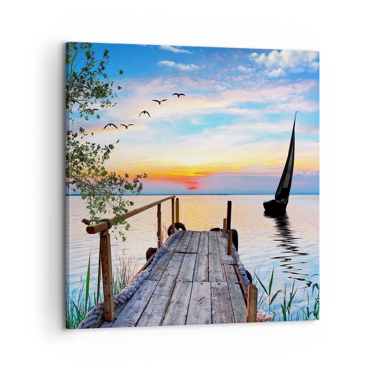 Impression sur toile - Image sur toile - Bonsoir! - 60x60 cm