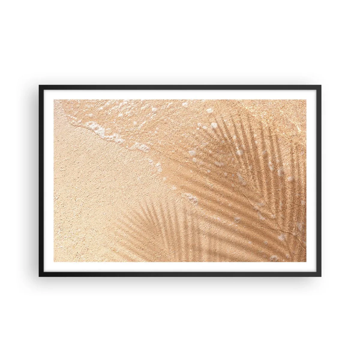 Affiche dans un cadre noir - Poster - Ombre d'un été chaud - 91x61 cm