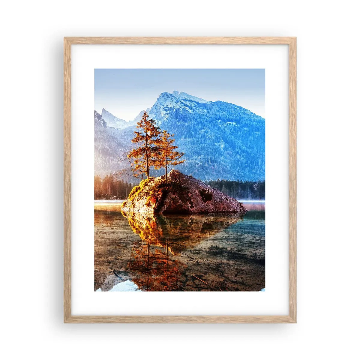 Affiche dans un chêne clair - Poster - La nature sous un nouveau jour - 40x50 cm