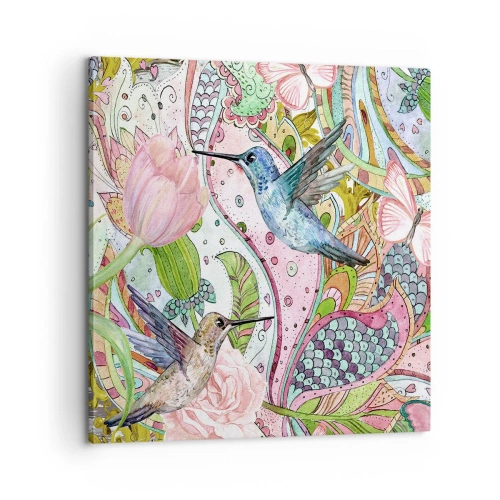 Impression sur toile - Image sur toile - Empêtré dans les vignes - 60x60 cm