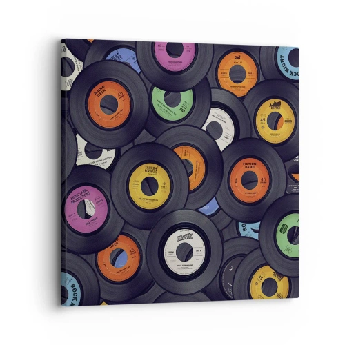 Impression sur toile - Image sur toile - Couleurs des classiques - 30x30 cm