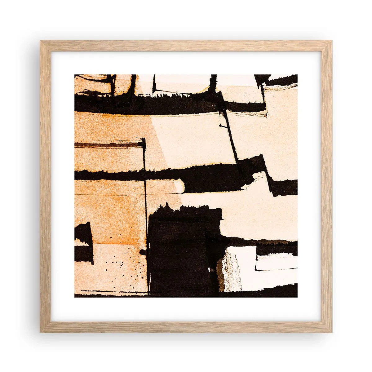 Affiche dans un chêne clair - Poster - De l’ordre malgré tout - 40x40 cm