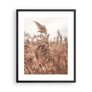 Affiche dans un cadre noir - Poster - C'est déjà l'automne dans les champs - 40x50 cm