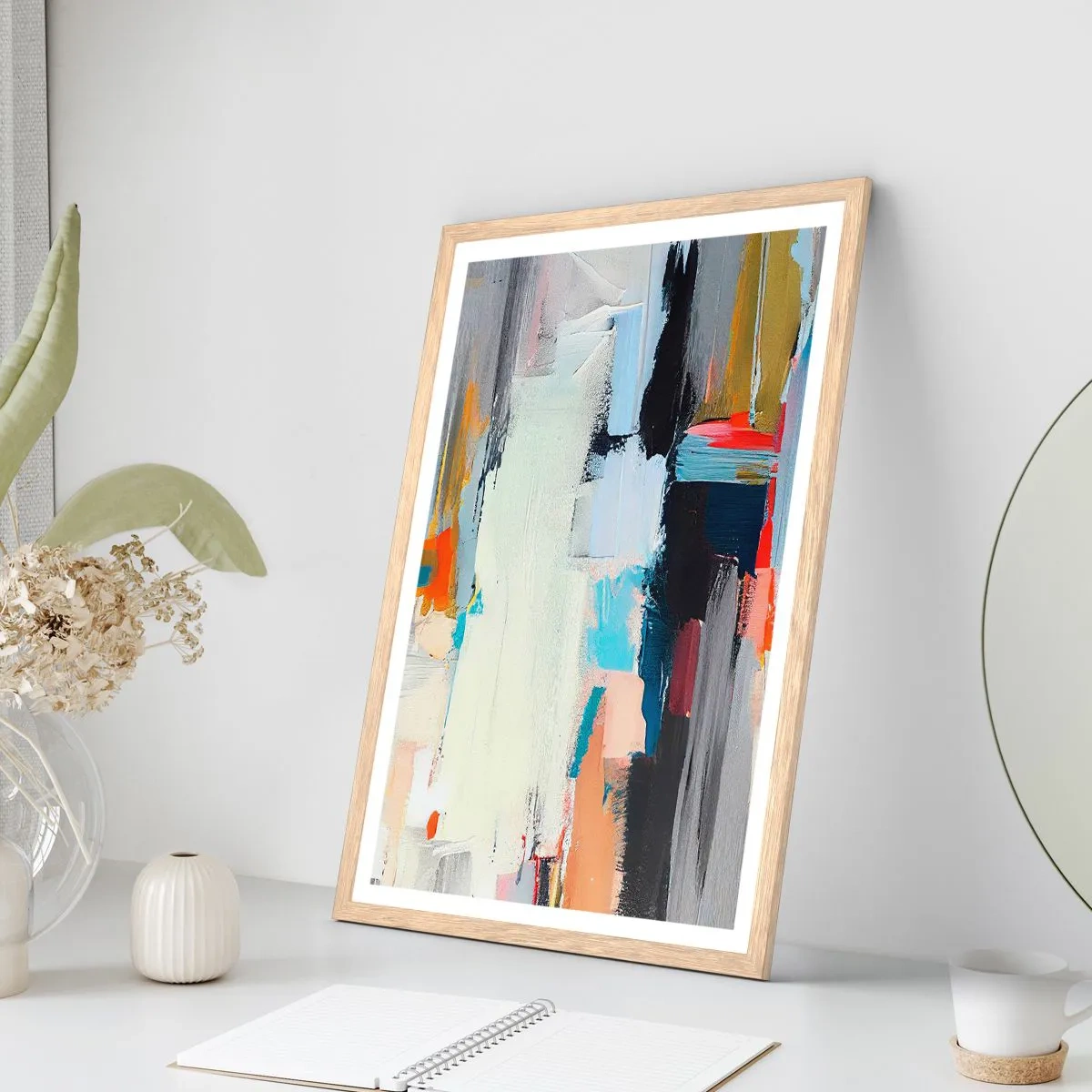 Affiche dans un chêne clair - Poster - Y a-t-il une méthode ? - 70x100 cm