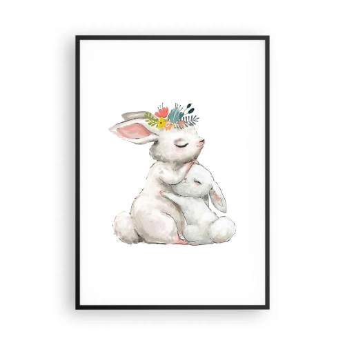 Affiche dans un cadre noir - Poster - Maman irremplaçable - 70x100 cm