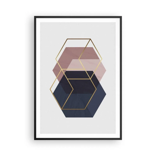 Affiche dans un cadre noir - Poster - Le pouvoir de la simplicité - 70x100 cm