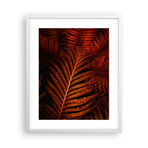 Affiche dans un cadre blanc - Poster - Chaleur de la vie - 40x50 cm