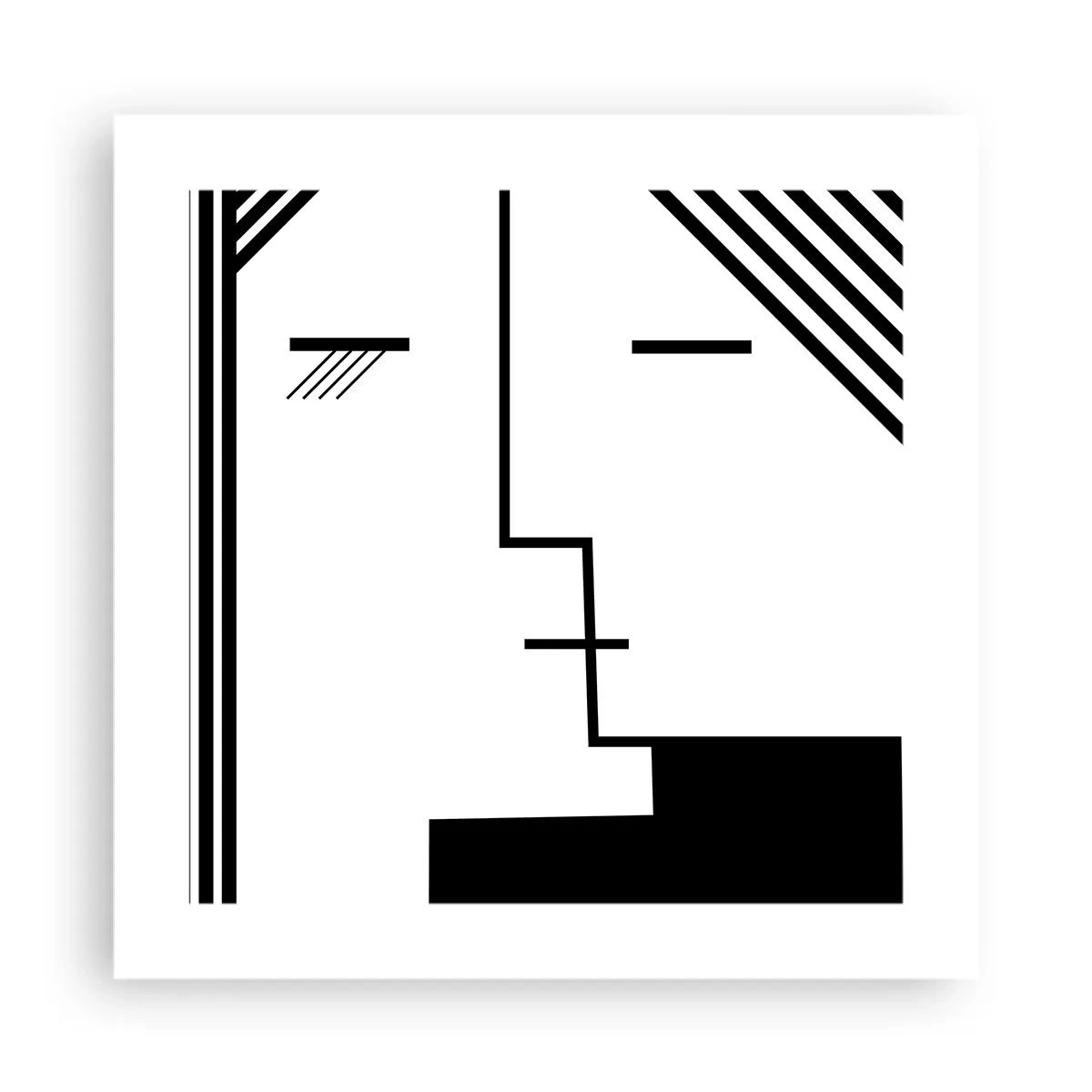 Affiche - Poster - Juste un baiser - 40x40 cm