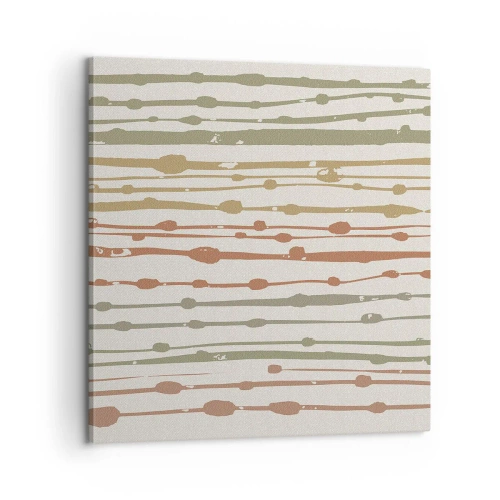 Impression sur toile - Image sur toile - Notation musicale des couleurs - 60x60 cm