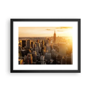 Affiche dans un cadre noir - Poster - Grandir au soleil - 40x30 cm