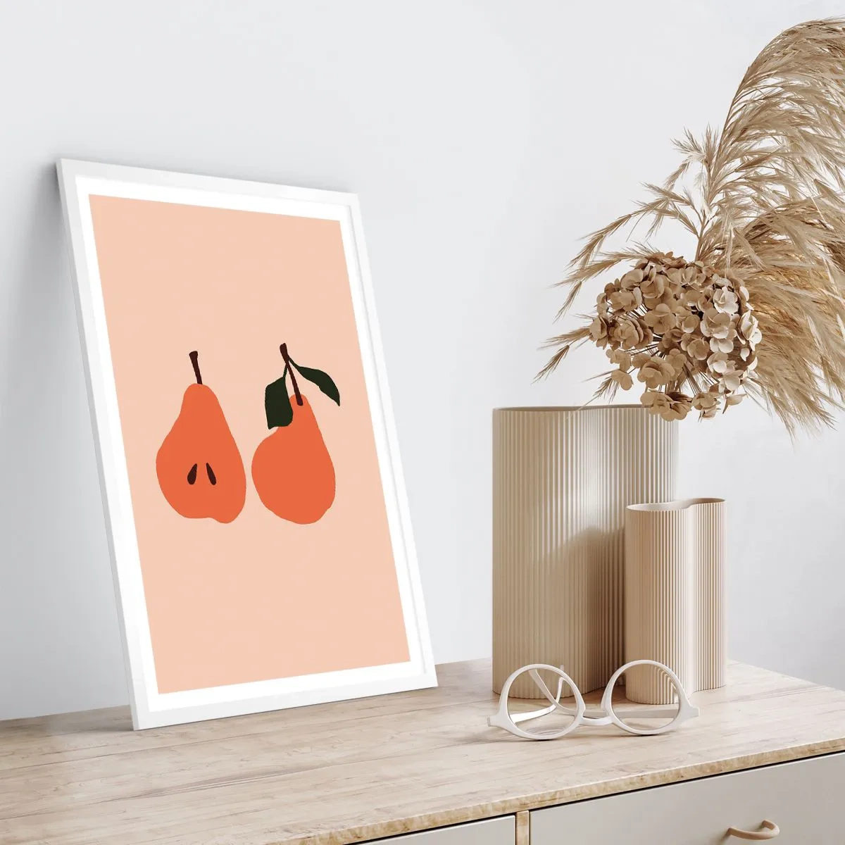 Affiche dans un cadre blanc - Poster - La douceur elle-même - 70x100 cm