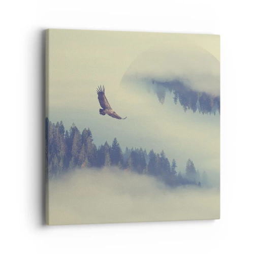 Impression sur toile - Image sur toile - J'ai vu l'ombre d'un aigle - 40x40 cm