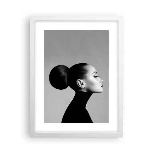 Affiche dans un cadre blanc - Poster - Néfertiti moderne - 30x40 cm
