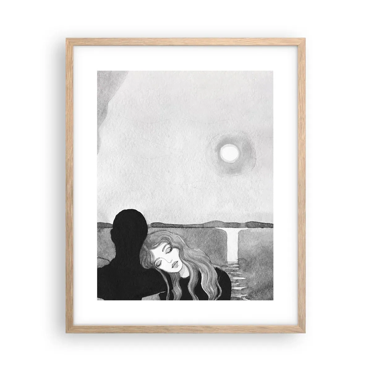 Affiche dans un chêne clair - Poster - Toujours un secret - 40x50 cm