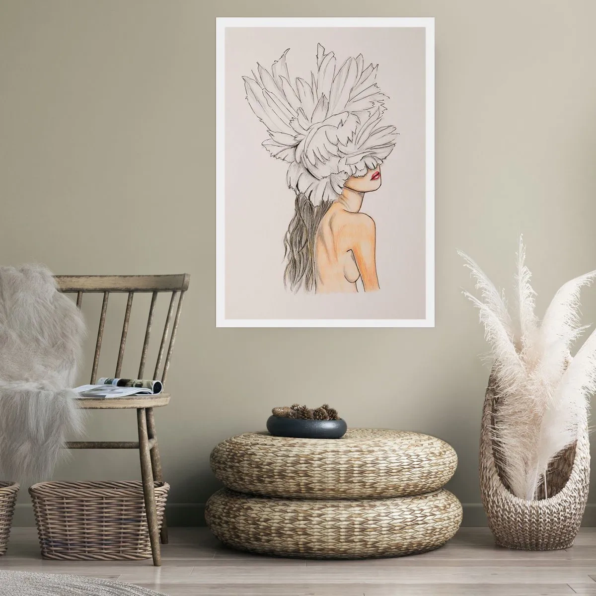 Affiche - Poster - Beauté couronnée - 30x40 cm