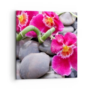 Impression sur toile - Image sur toile - Refroidir et chauffer - 70x70 cm