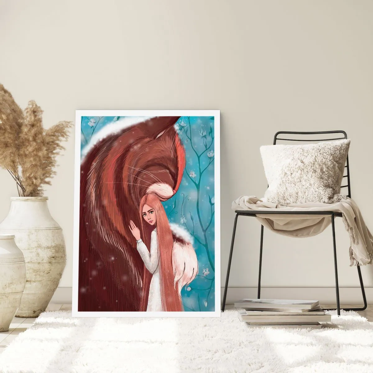 Affiche - Poster - Une présence ressentie - 50x70cm - Bienvenue dans le conte de fées - Décoration murale moderne pour le salon et la chambre ARTTOR