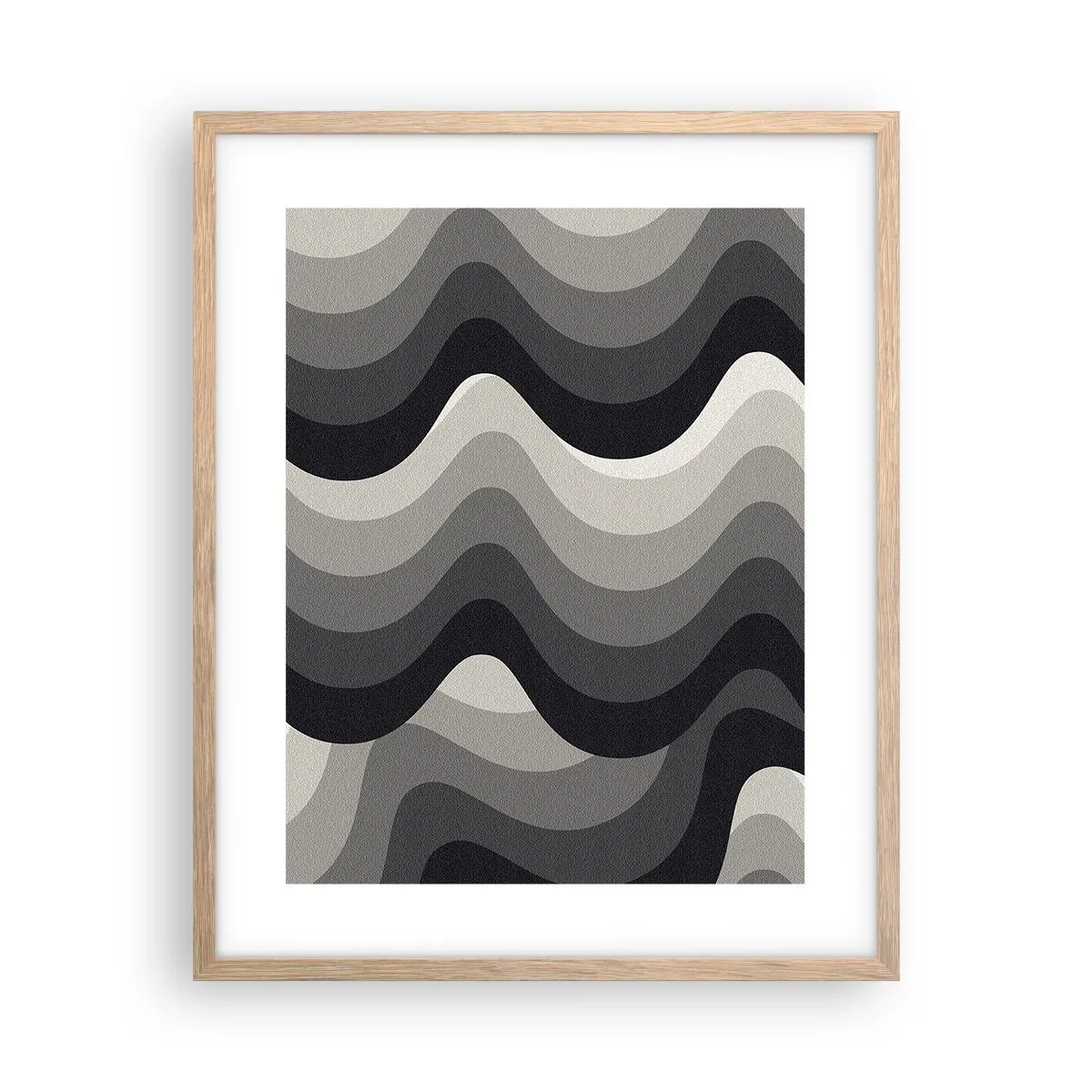 Affiche dans un chêne clair - Poster - Vague après vague - 40x50 cm