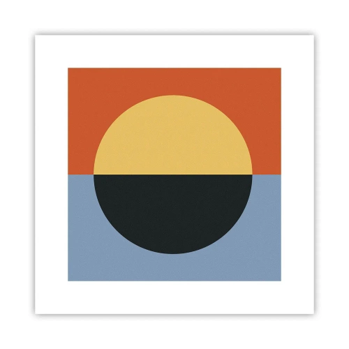 Affiche - Poster - Composition de chaleur et de fraîcheur - 30x30 cm