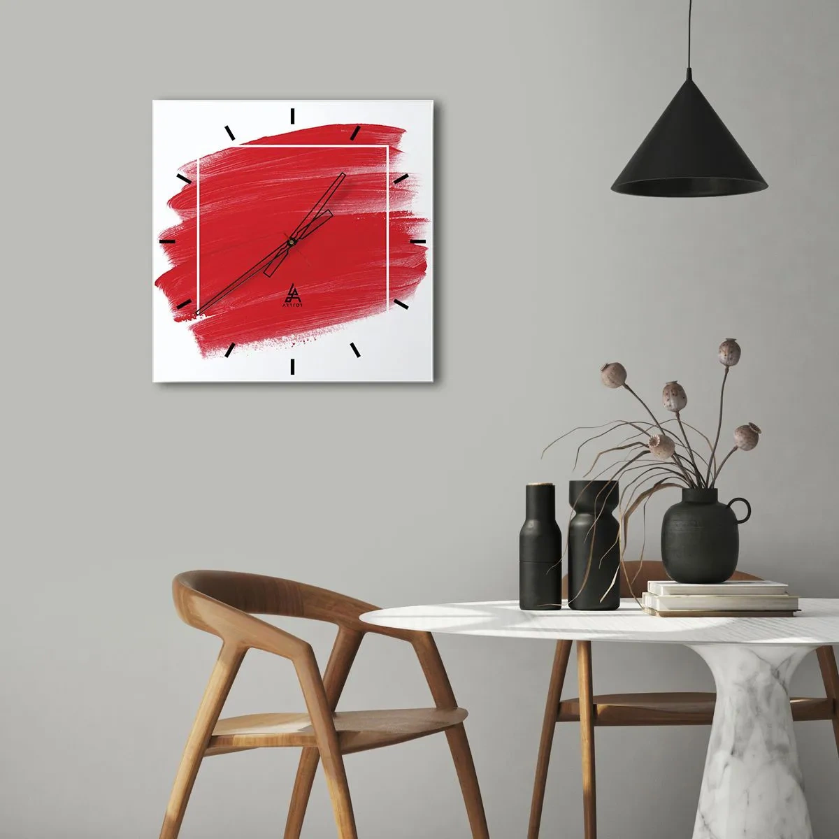 Horloge murale - Pendule murale - En dehors du cadre - 40x40 cm