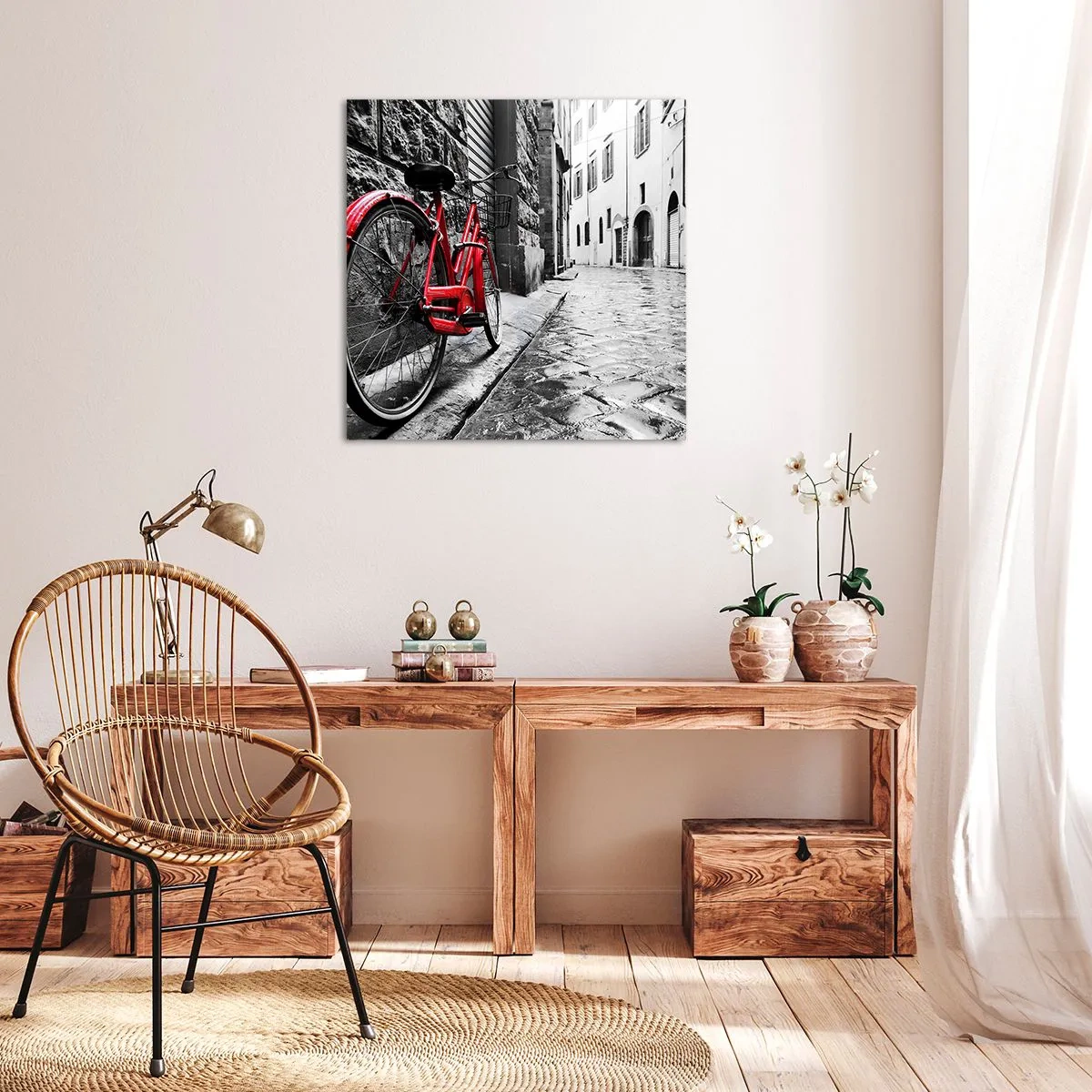 Impression sur toile - Image sur toile - La vraie beauté ne vieillit pas - 40x40 cm