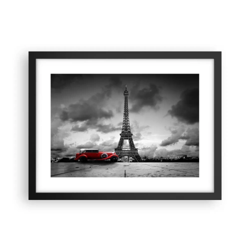 Affiche dans un cadre noir - Poster - Il n'y a pas si longtemps à Paris - 40x30 cm