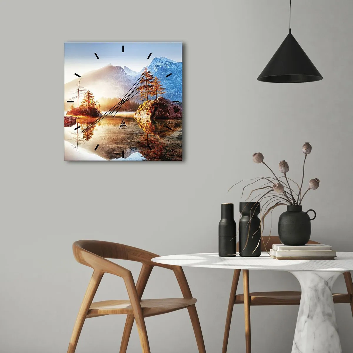 Horloge murale - Pendule murale - La nature sous un nouveau jour - 30x30 cm