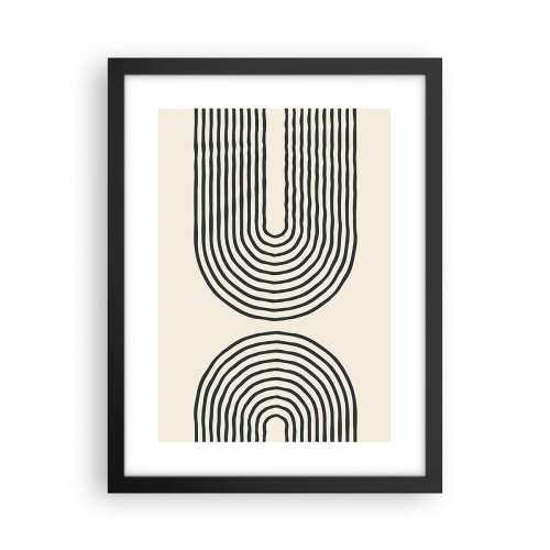 Affiche dans un cadre noir - Poster - Dans un instant... - 30x40 cm