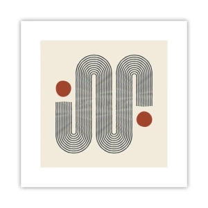 Affiche - Poster - Du début à la fin - 30x30 cm