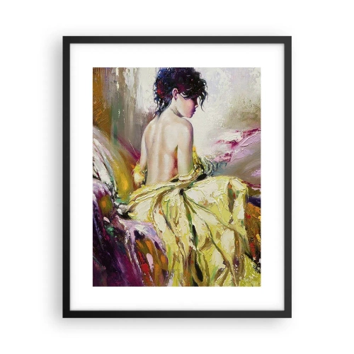 Affiche dans un cadre noir - Poster - Entre les lèvres et le bord de la tasse - 40x50 cm