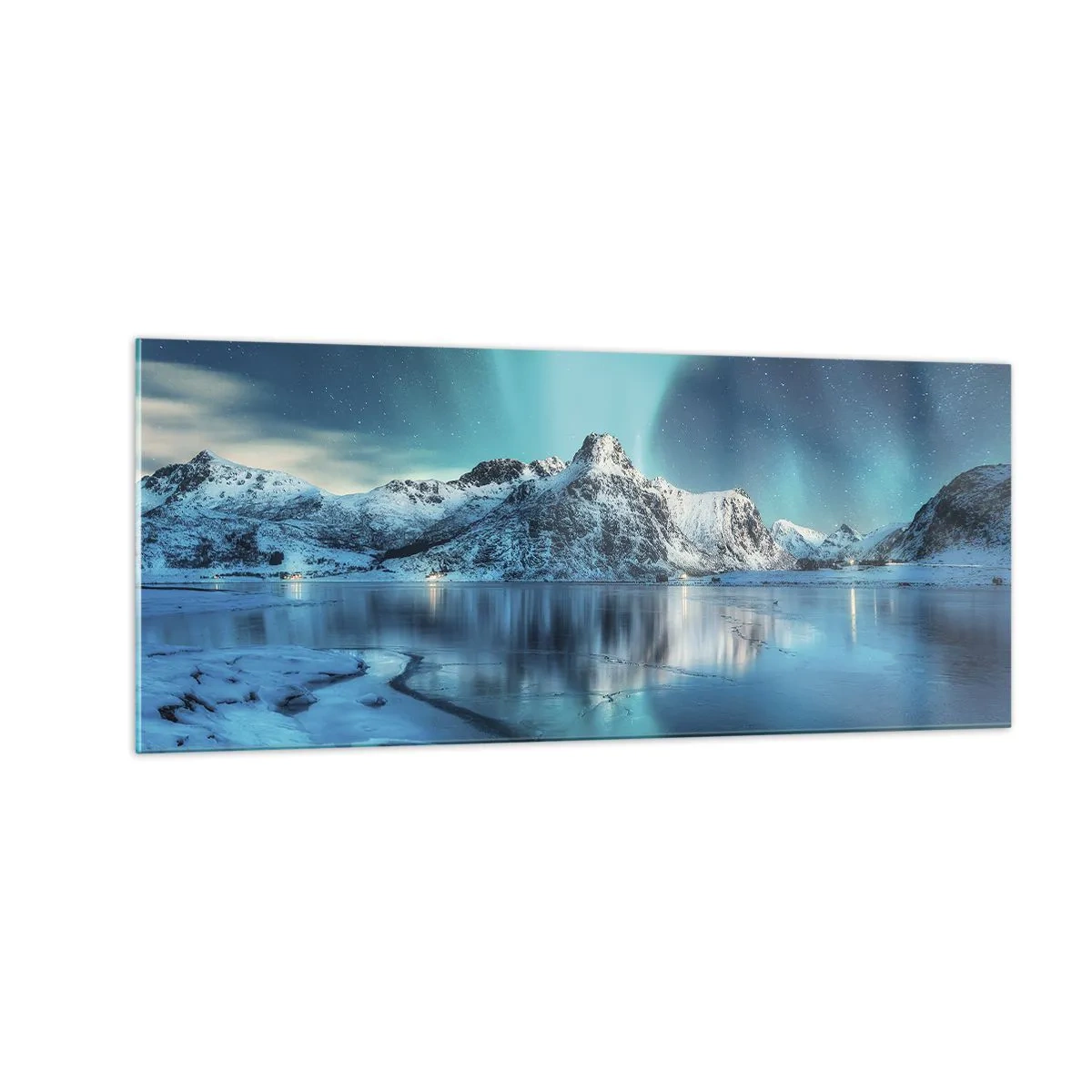 Impression sur verre - Image sur verre - Nuit de lumières - 100x40 cm