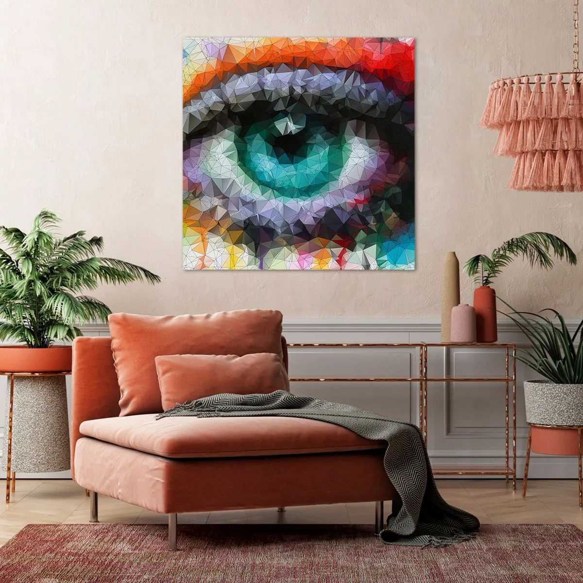 Impression sur toile - Image sur toile - Lueur cristalline des yeux - 30x30 cm