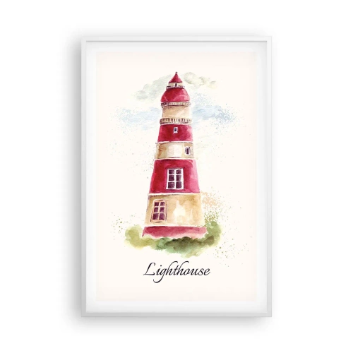 Affiche dans un cadre blanc - Poster - Il y a toujours beau temps autour - 61x91 cm